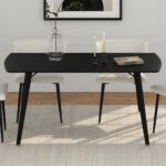 Leon Rectangular Dining Table in Black 201-893BLK 201 893BLK 1