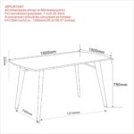 Leon Rectangular Dining Table in Black 201-893BLK 201 893BLK LD