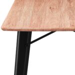 Leon Rectangular Dining Table in Natural and Black 201-893NAT 201 893NAT 4