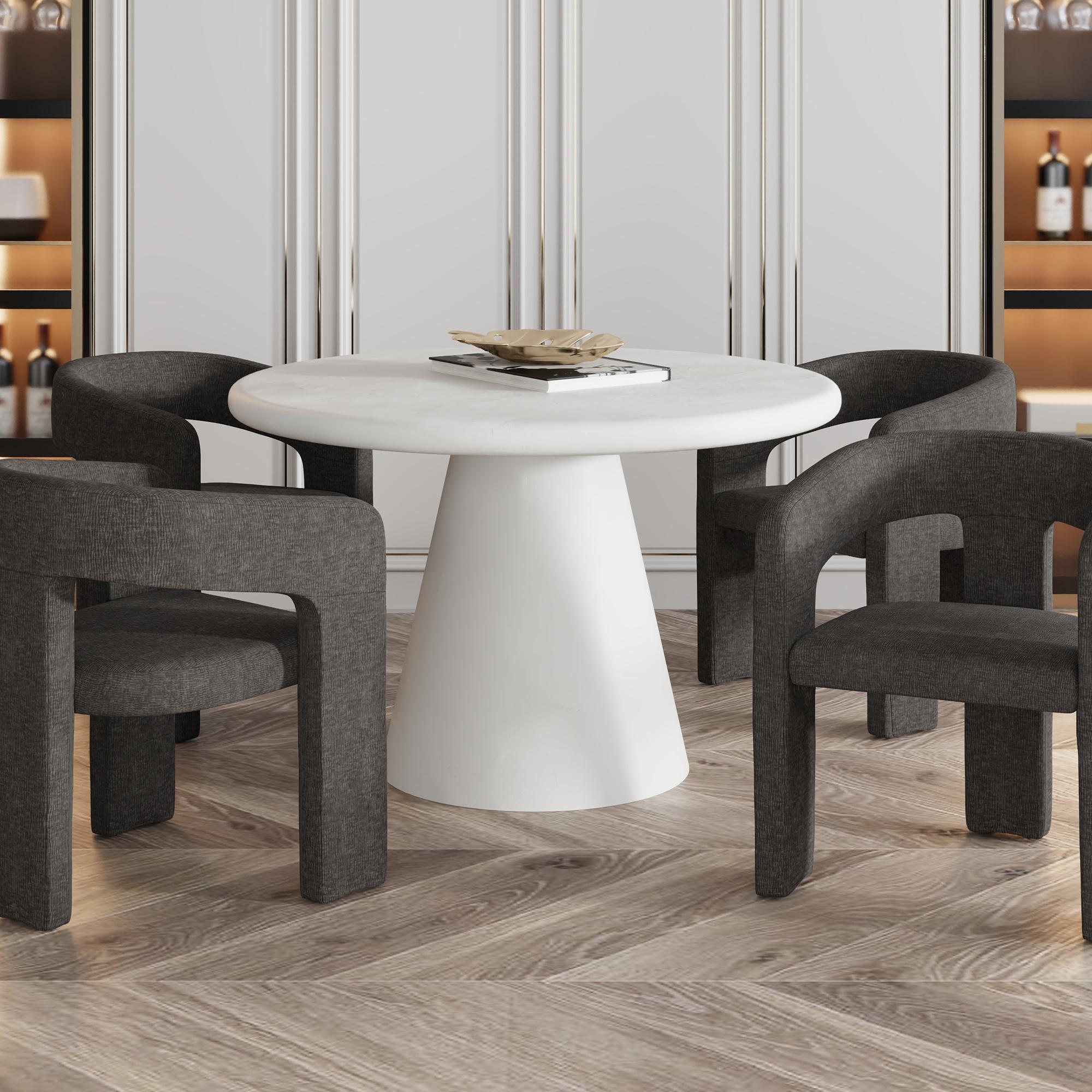 Galio Round Dining Table in White 2 Galio Round Dining Table in White - Image 2