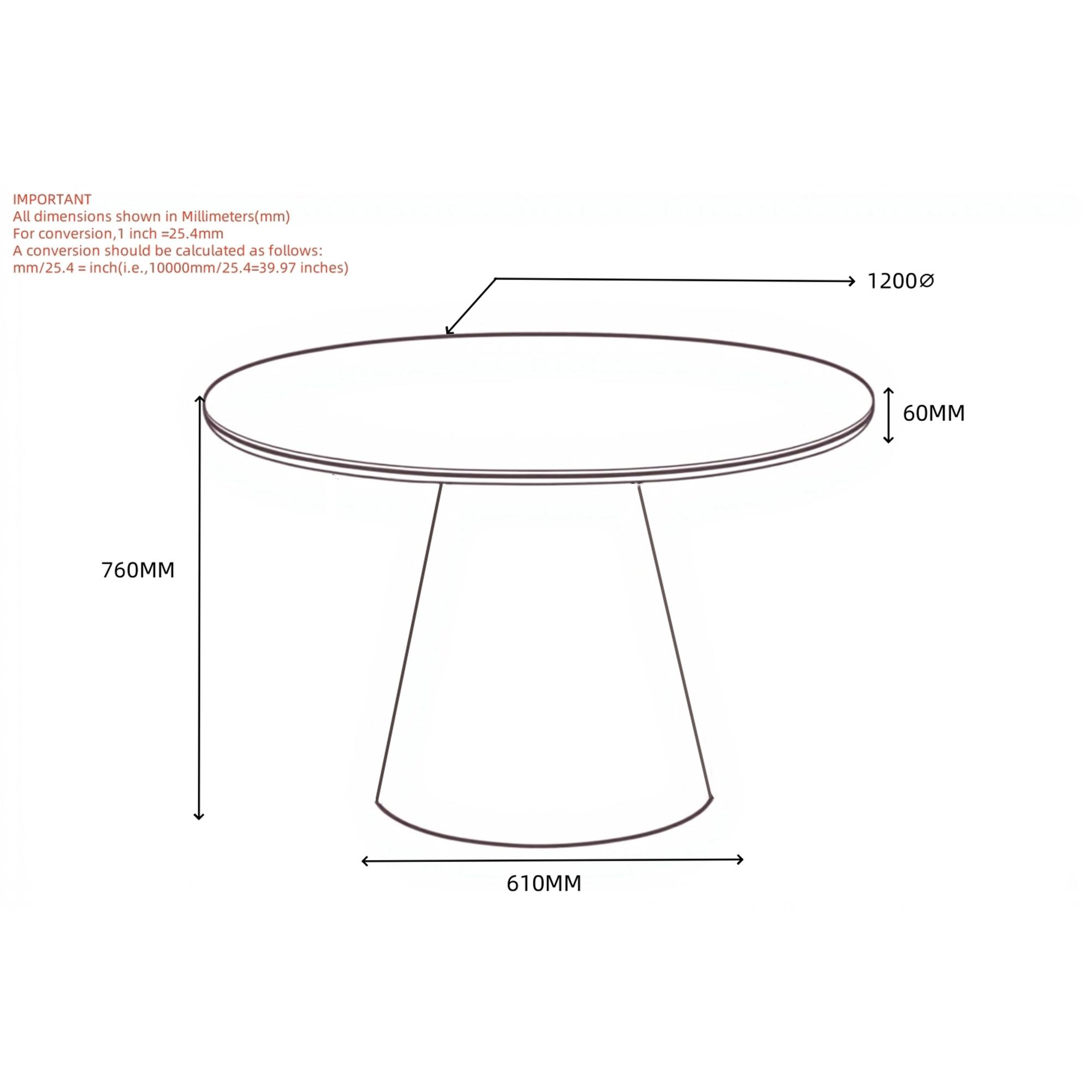 Galio Round Dining Table in White 8 Galio Round Dining Table in White - Image 8