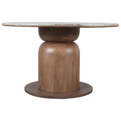 Martina Round Dining Table, 50" in Walnut 10 Martina Round Dining Table, 50" in Walnut 201-929WAL 201 929WAL 2