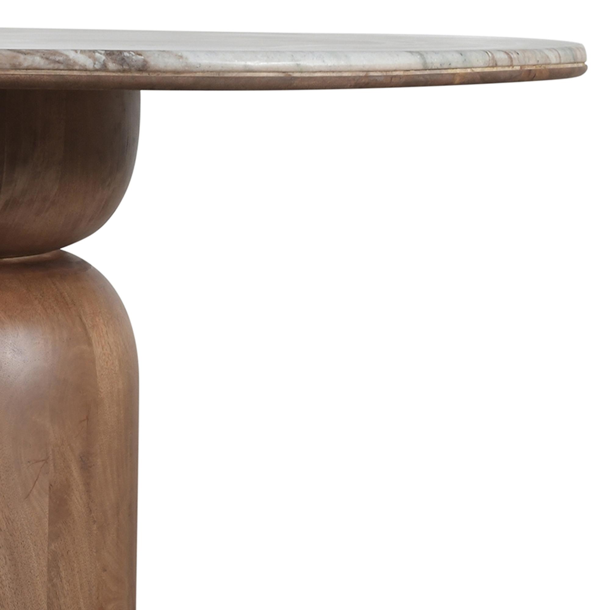 Martina Round Dining Table, 50" in Walnut 5 Martina Round Dining Table, 50" in Walnut - Image 5