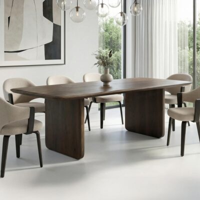 Bazul Rectangular Dining Table, 78" in Mocha 9 Bazul Rectangular Dining Table, 78" in Mocha 201-953MOC 201 953MOC 1