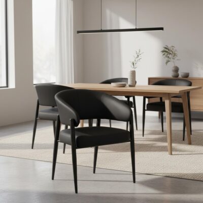 Bronson Dining Chair, set of 2 in Black 202-063BLK 202 063BLK 1