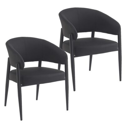 Bronson Dining Chair, set of 2 in Black 202-063BLK 202 063BLK 6