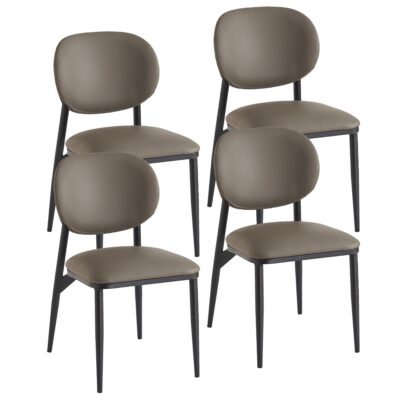 Gideon Dining Chair, set of 4 in Stone and Black 202-065STN 202 065STN 6