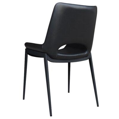 Icona Dining Chair, set of 6 in Black Seat and Black Legs 202-067BK_BK 202 067BK BK 2