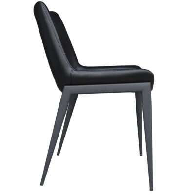 Icona Dining Chair, set of 6 in Black Seat and Black Legs 202-067BK_BK 202 067BK BK 3