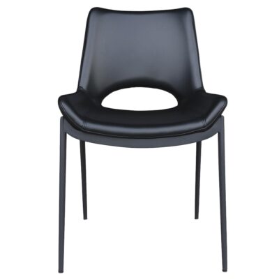Icona Dining Chair, set of 6 in Black Seat and Black Legs 202-067BK_BK 202 067BK BK 4