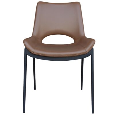 Icona Dining Chair, set of 6 in Saddle Seat and Black Legs 12 Icona Dining Chair, set of 6 in Saddle Seat and Black Legs 202-067SD_BK 202 067SD BK 4