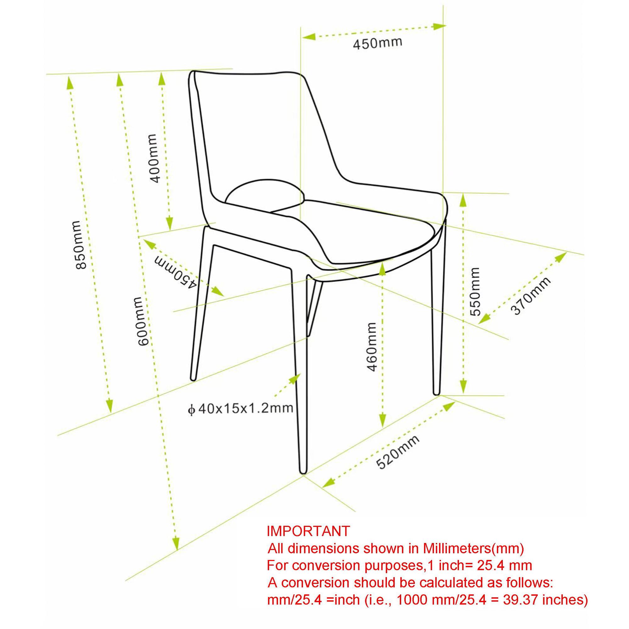 Icona Dining Chair, set of 6 in Saddle Seat and Black Legs 8 Icona Dining Chair, set of 6 in Saddle Seat and Black Legs - Image 8