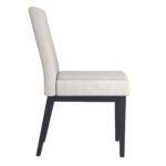 Cortez Dining Chair, Set of 2, in Beige Fabric and Black 202-081BEG_BK 202 081BEG BK 3