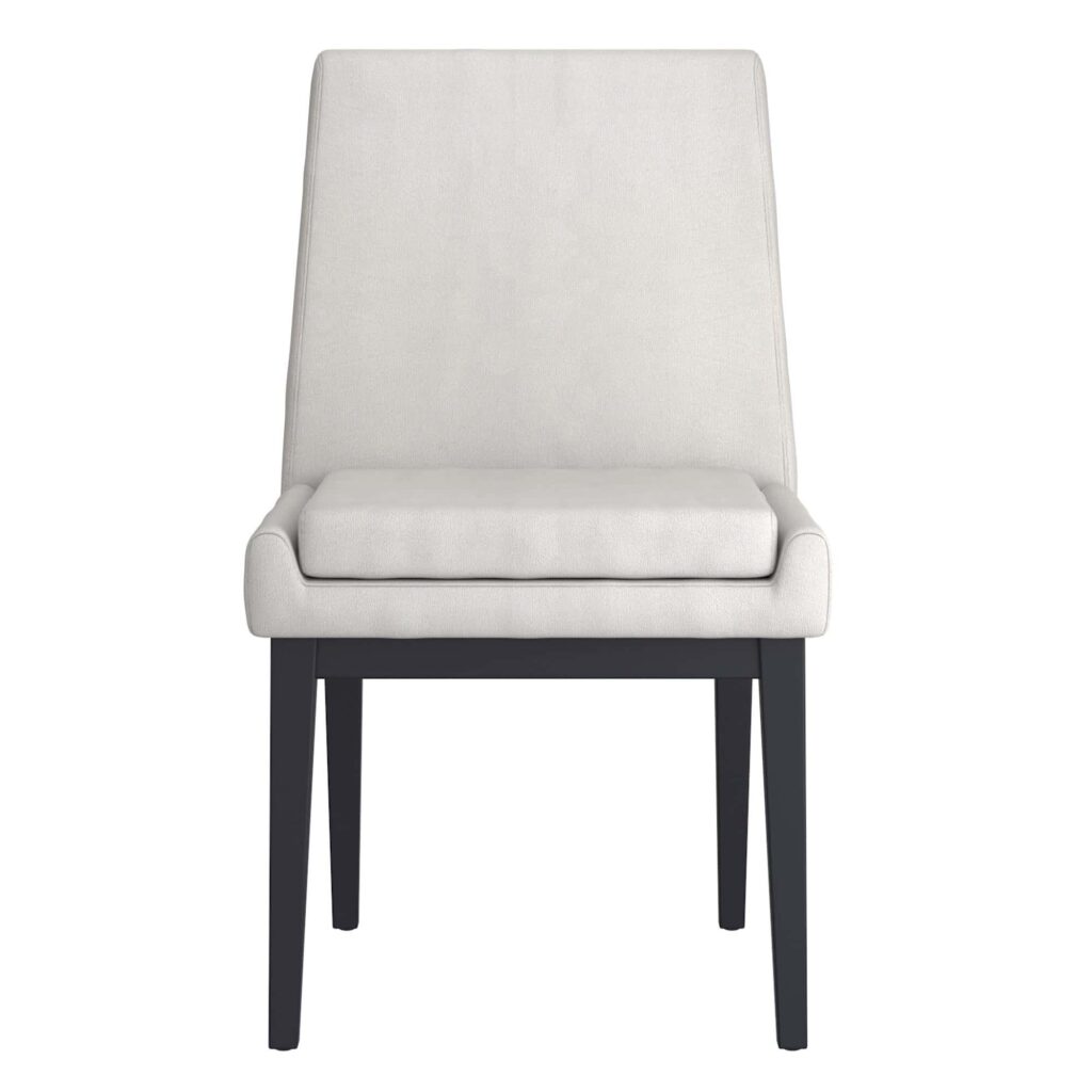 Cortez Dining Chair, Set of 2, in Beige Fabric and Black - Image 5