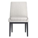 Cortez Dining Chair, Set of 2, in Beige Fabric and Black 202-081BEG_BK 202 081BEG BK 4