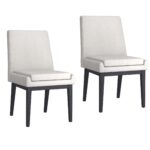 Cortez Dining Chair, Set of 2, in Beige Fabric and Black 202-081BEG_BK 202 081BEG BK 6