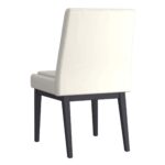 Cortez Dining Chair, Set of 2, in Beige Faux Leather and Black 202-081PUBG_BK 202 081PUBG BK 2