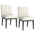 Cortez Dining Chair, Set of 2, in Beige Faux Leather and Black 202-081PUBG_BK 202 081PUBG BK 6