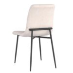 Brixx Dining Chair, Set of 2, in Beige Fabric and Black 202-083BEG 202 083BEG 2