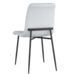 Brixx Dining Chair, Set of 2, in Light Grey Faux Leather and Black 202-083LGY 202 083LGY 2