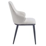 Kash Dining Chair, Set of 2, in Beige Fabric and Black 202-084BEG 202 084BEG 3