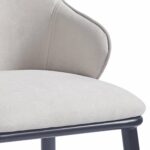 Kash Dining Chair, Set of 2, in Beige Fabric and Black 202-084BEG 202 084BEG 5