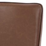 Kash Dining Chair, Faux Leather, Set of 2 in Saddle and Black 202-084SD 202 084SD 5