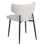 Olis Dining Chair, Set of 2, in Beige Fabric and Black 202-085BEG 202 085BEG 2