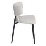 Olis Dining Chair, Set of 2, in Beige Fabric and Black 202-085BEG 202 085BEG 3
