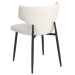 Olis Dining Chair, Set of 2, in Beige Faux Leather and Black 202-085PUBG 202 085PUBG 2