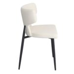 Olis Dining Chair, Set of 2, in Beige Faux Leather and Black 202-085PUBG 202 085PUBG 3