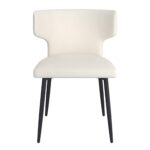 Olis Dining Chair, Set of 2, in Beige Faux Leather and Black 202-085PUBG 202 085PUBG 4