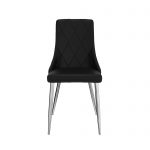 Devo Side Chair, Set of 2 in Black and Chrome 202-087BK 202 087BK 4