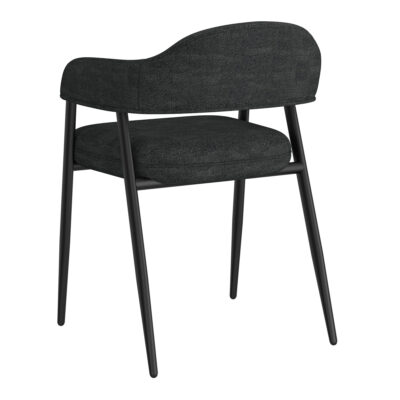 Archer Dining Chair, Set of 2, in Charcoal Fabric and Black 202-089CH 202 089CH 2