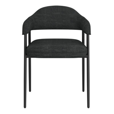 Archer Dining Chair, Set of 2, in Charcoal Fabric and Black 202-089CH 202 089CH 4