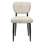 Zeke Dining Chair, Set of 2, in Beige and Black 202-090BG 202 090BG 4
