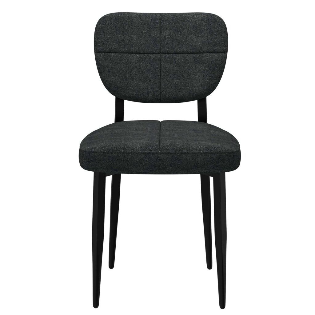 Zeke Dining Chair, Set of 2, in Charcoal and Black - Image 5