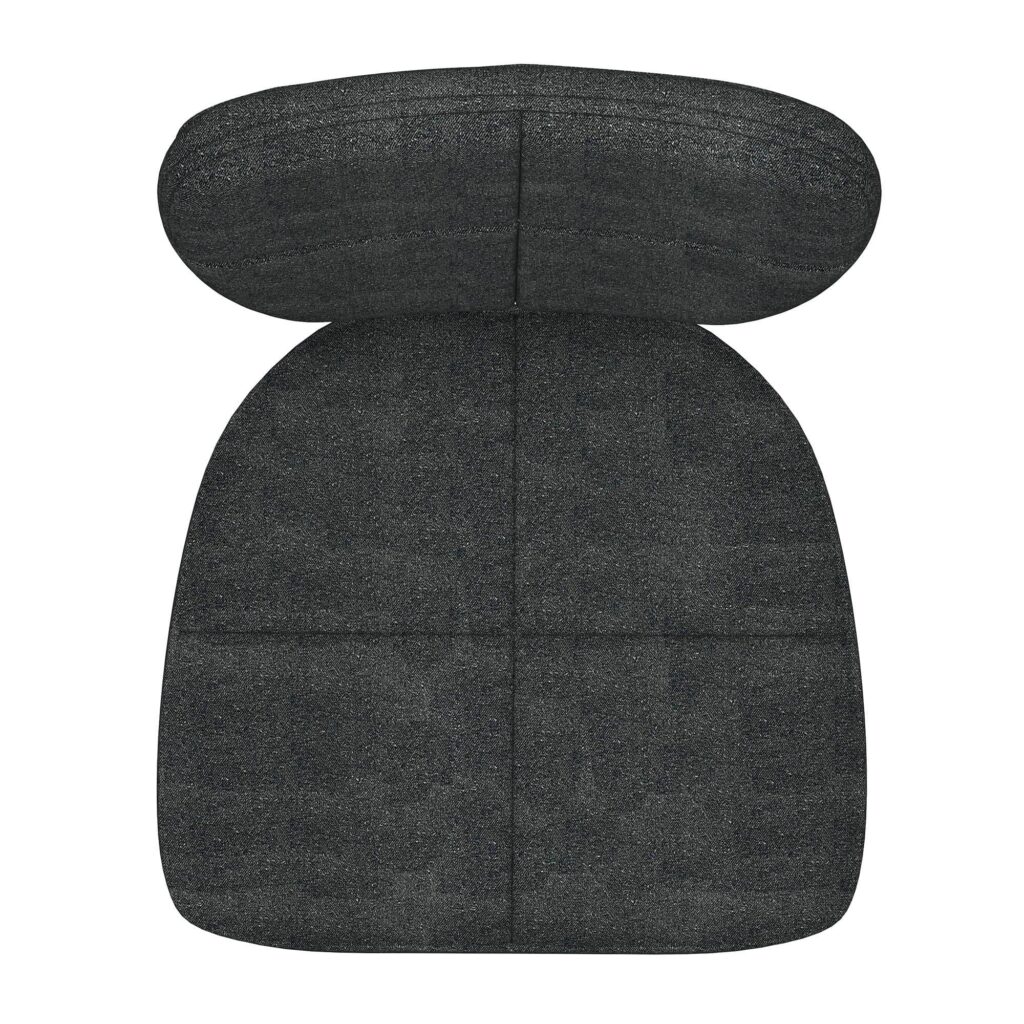 Zeke Dining Chair, Set of 2, in Charcoal and Black - Image 6