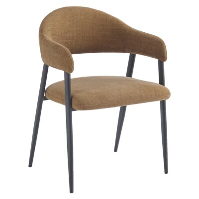Alfie Dining Chair, Set of 4 in Caramel and Black