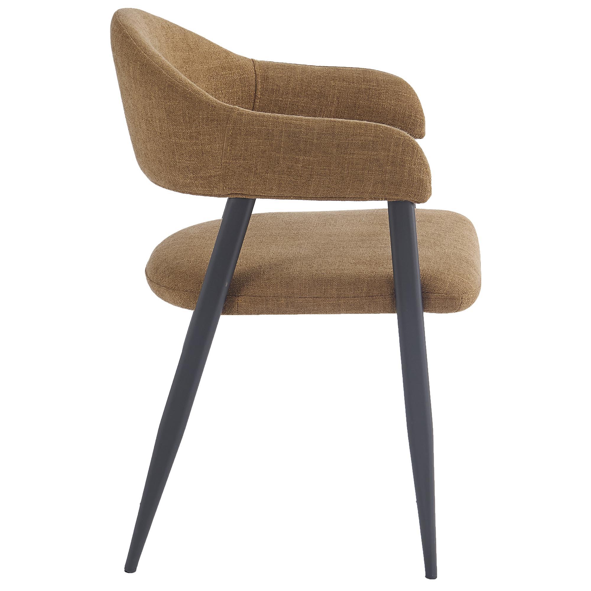 Alfie Dining Chair, Set of 4 in Caramel and Black 4 Alfie Dining Chair, Set of 4 in Caramel and Black - Image 4