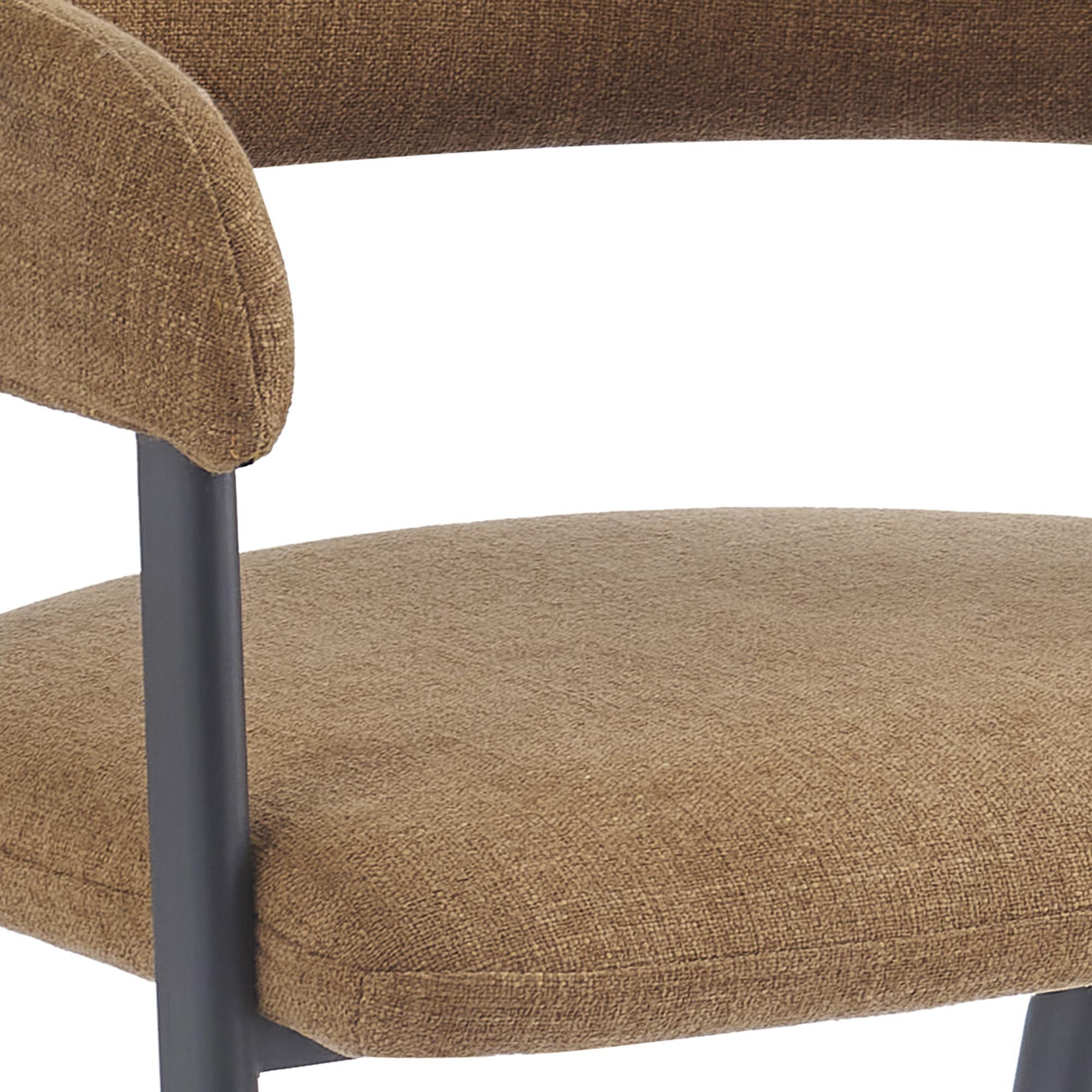 Alfie Dining Chair, Set of 4 in Caramel and Black 6 Alfie Dining Chair, Set of 4 in Caramel and Black - Image 6