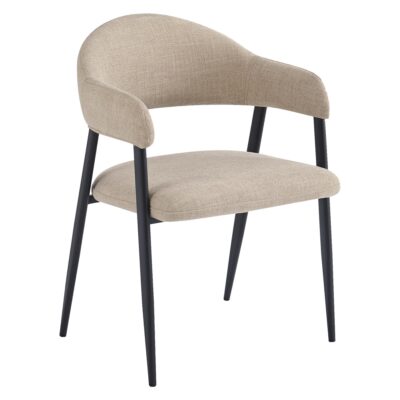 Alfie Dining Chair, Set of 4 in Sand and Black