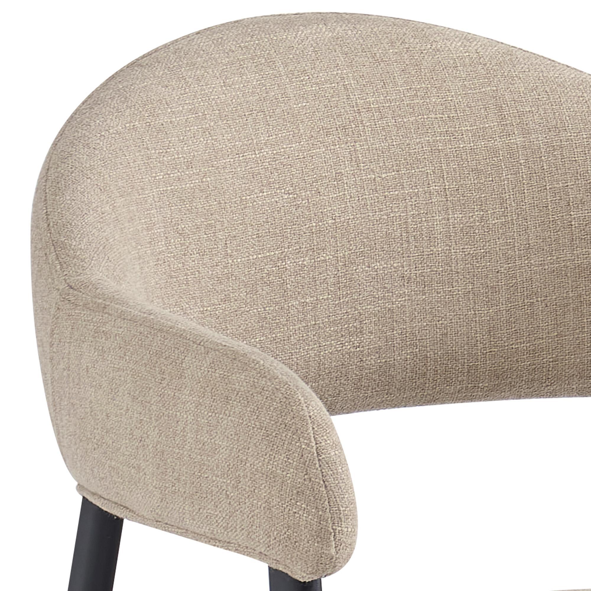 Alfie Dining Chair, Set of 4 in Sand and Black 6 Alfie Dining Chair, Set of 4 in Sand and Black - Image 6