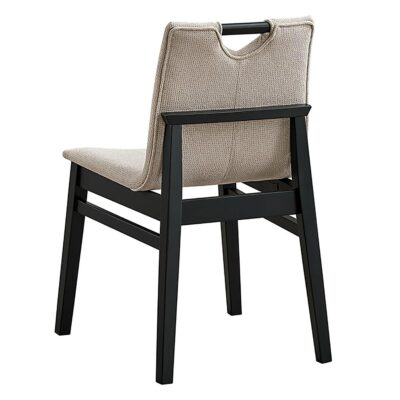 Argyle Dining Chair, Set of 2 in Beige and Black 202-105BLK 202 105BLK 2