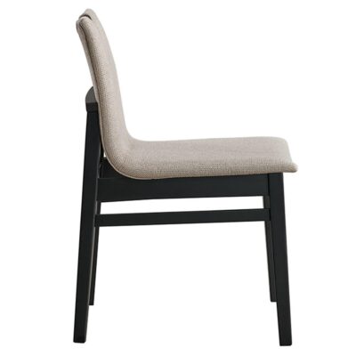 Argyle Dining Chair, Set of 2 in Beige and Black 202-105BLK 202 105BLK 3