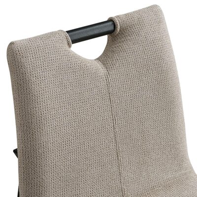 Argyle Dining Chair, Set of 2 in Beige and Black 202-105BLK 202 105BLK 5