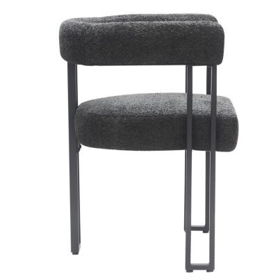 Scarlet Dining Chair, Set of 2 in Charcoal Boucle and Black 202-108CH 202 108CH 3