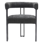 Scarlet Dining Chair, Set of 2 in Charcoal Boucle and Black 202-108CH 202 108CH 4