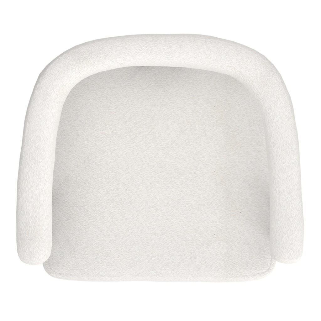 Scarlet Dining Chair, Set of 2 in Ivory Boucle and Black - Image 6