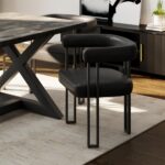 Scarlet Dining Chair, set of 2, in Black PU 202-108PUBK 202 108PUBK 1